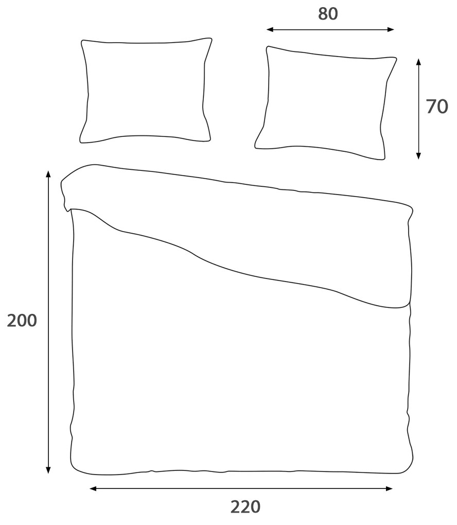 SATÉNOVÉ OBLIEČKY LUXURY PREMIUM BELIZE 200X220 CM, 2KS 70X80 CM VZOROVANÉ