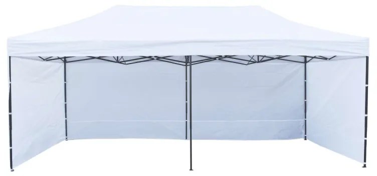 Zahradý párty stan 3x6m 3 steny - bíelý