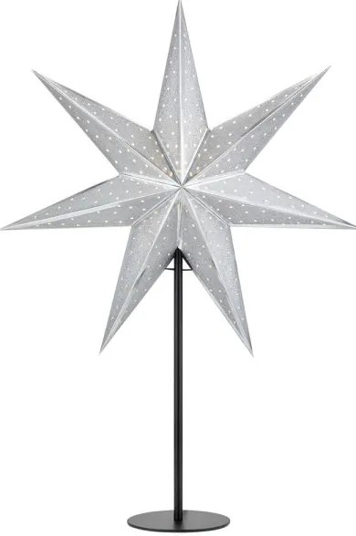 Markslöjd 705794 - Vianočná dekorácia GLITTER 1xE14/25W/230V 65 cm čierna/strieborná