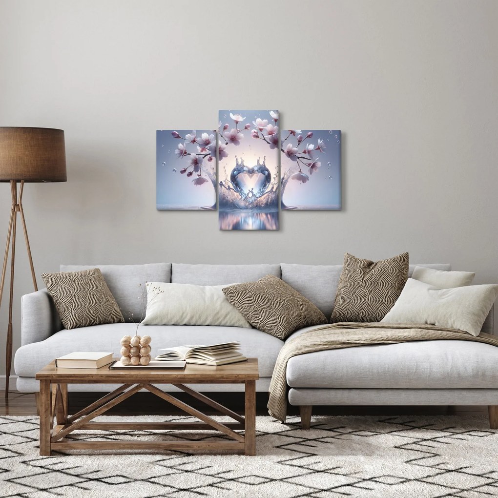 Obraz - Diamantové srdce (90x60 cm)