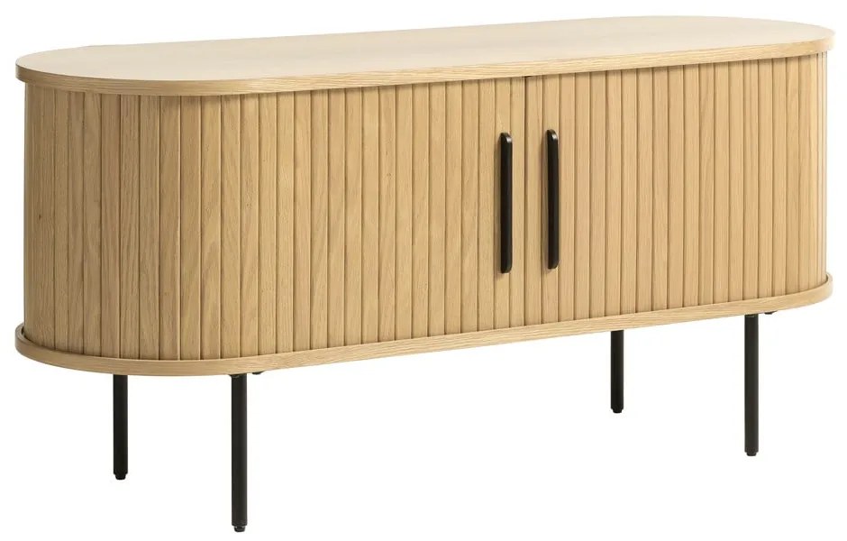 TV stolík v dekore duba v prírodnej farbe 120x56 cm Nola – Unique Furniture