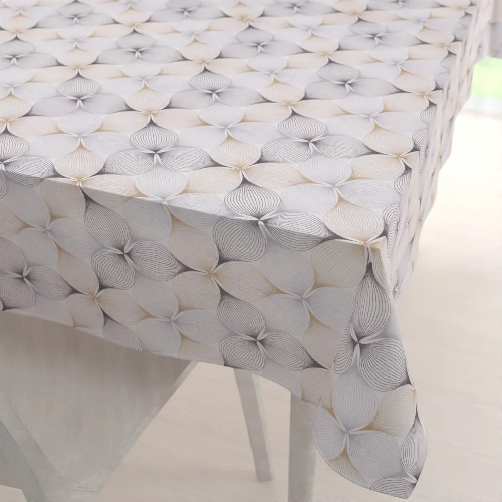 Biante Dekoračný obdĺžnikový obrus PML-031 Designové geometrické obrazce na bielom 100x160 cm