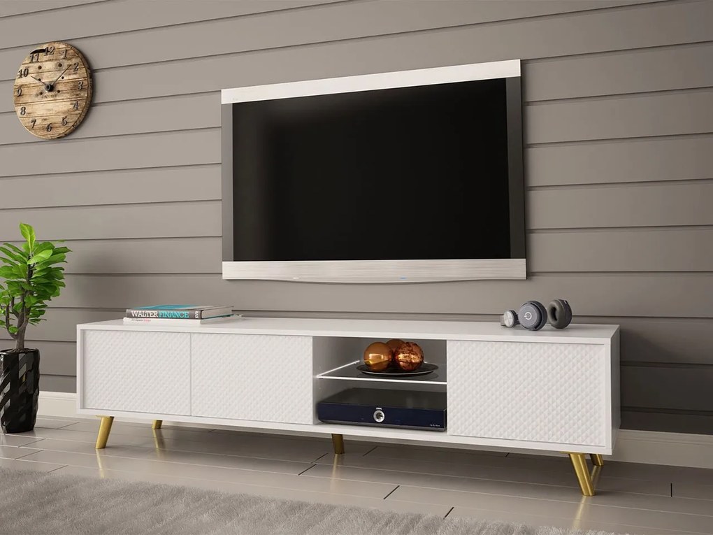 TV stolík 175 Asporiz 01, Farba: čierna