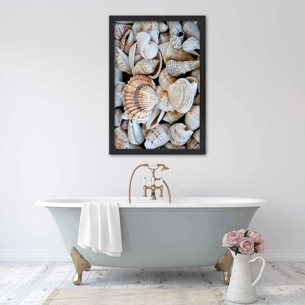 Gario Plagát Detailný záber na mušle Farba rámu: Bez rámu, Rozmery: 40 x 60 cm