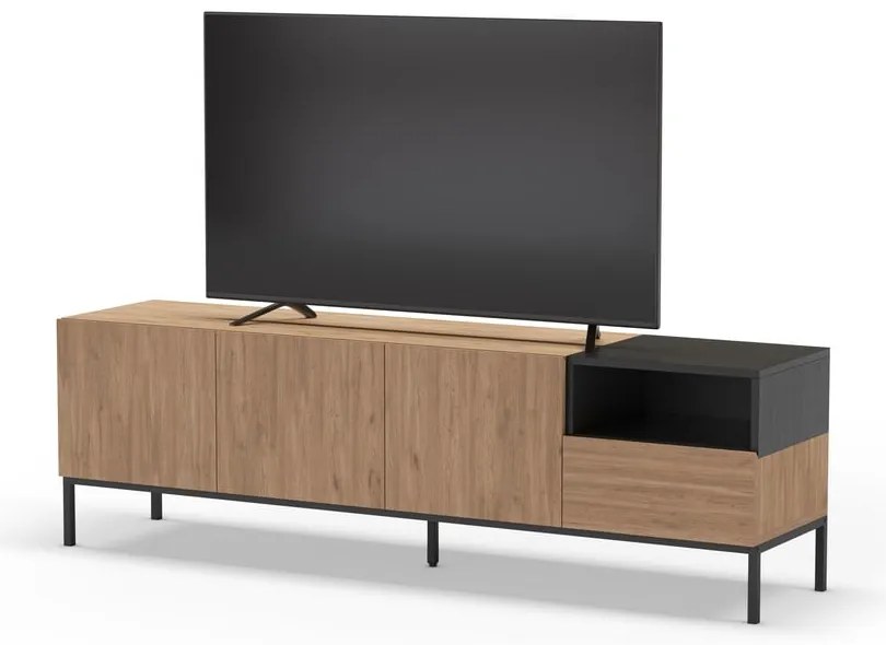 TV stolík v prírodnej farbe 180x55 cm Cailin – Marckeric