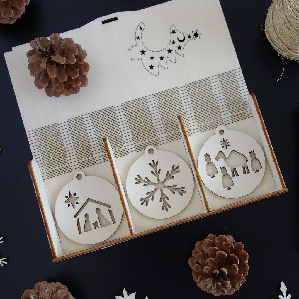 Sada vianočných ozdôb, ktorá poteší, 1 sada-18 kusov MAFFRA 3472 PR0099-Christmas deco HEU-