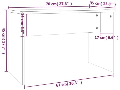 vidaXL Sada toaletného stolíka sivý dub sonoma 96x40x142 cm-