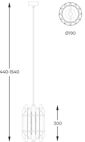 Zuma Line P0556-01D-V7V7 - Luster na lanku ALEXANDRIA 1xE14/40W/230V zlatá