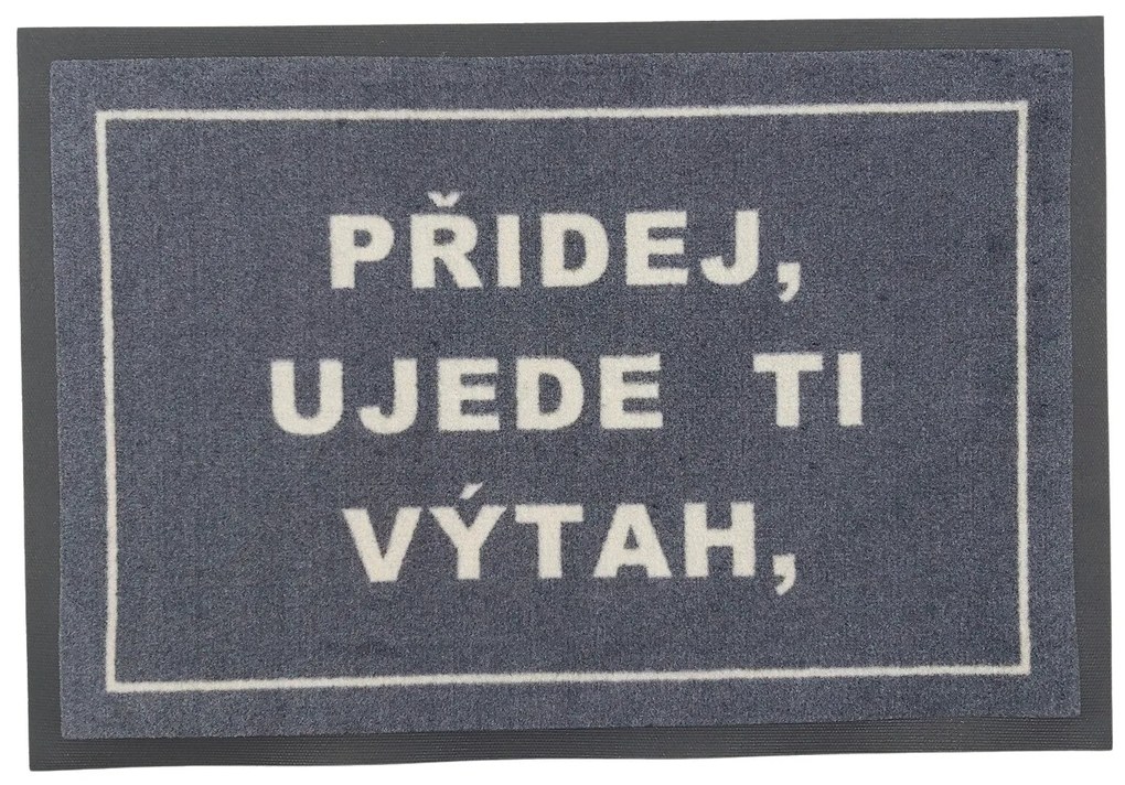 Rohožka "Pridaj, ujde tí výťah" 40x60 cm – na von aj na doma, 40x60, šedá, GDmats