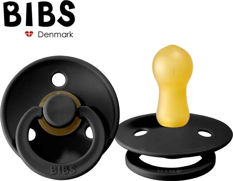 BIBS Cumlík Black S – prírodný kaučuk pre novorodencov (0m+)