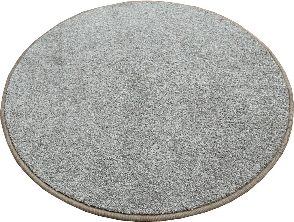 Vopi, Kusový koberec Capri svetlo béžový kruh, 67x67 (priemer) kruh, béžová, chodba / predsieň