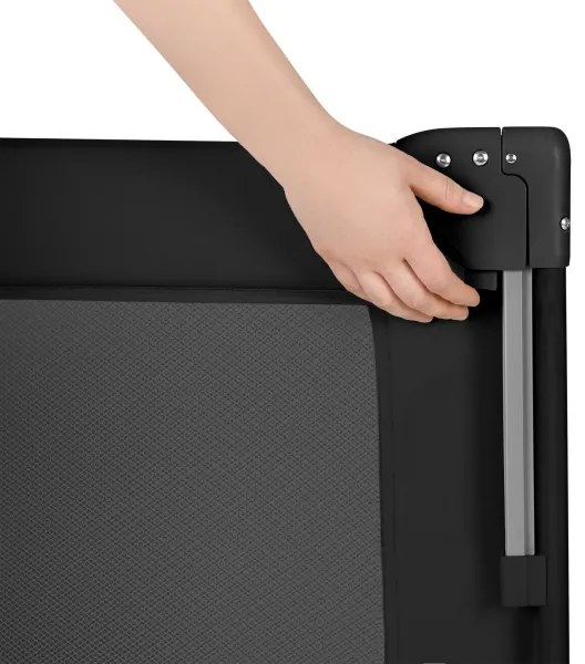 Lionelo - Cestovná postieľka 3v1 ELLEN Čierny karbón