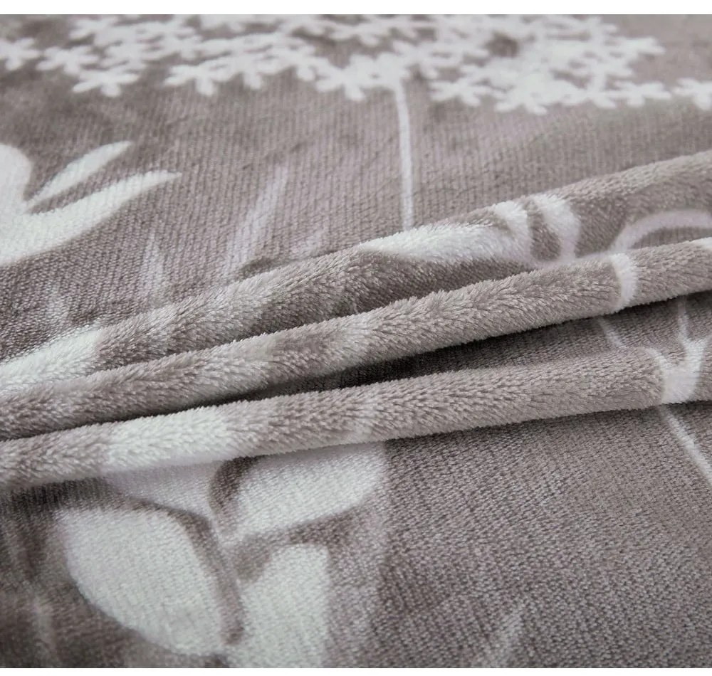 Sivé obliečky na jednolôžko z mikroplyšu 140x200 cm Sambuco – My House