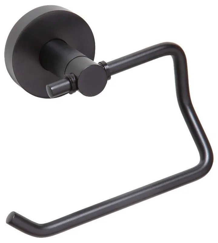 Sapho Sapho, X-ROUND BLACK držiak toaletného papiera bez krytu, čierna, XR704B