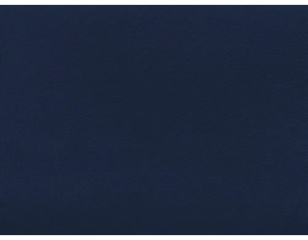 Tmavomodrá čalúnená dvojlôžková posteľ s roštom 140x190 cm Prune – Bobochic Paris