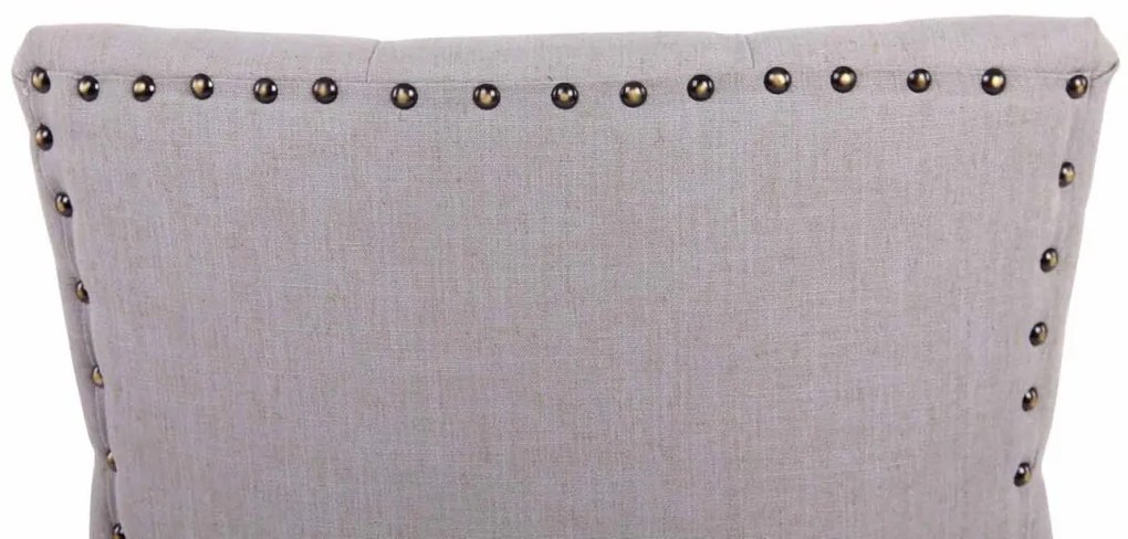 Jedálenská stolička Aberdeen - látka, drevené nohy antik tmavé - Sivá