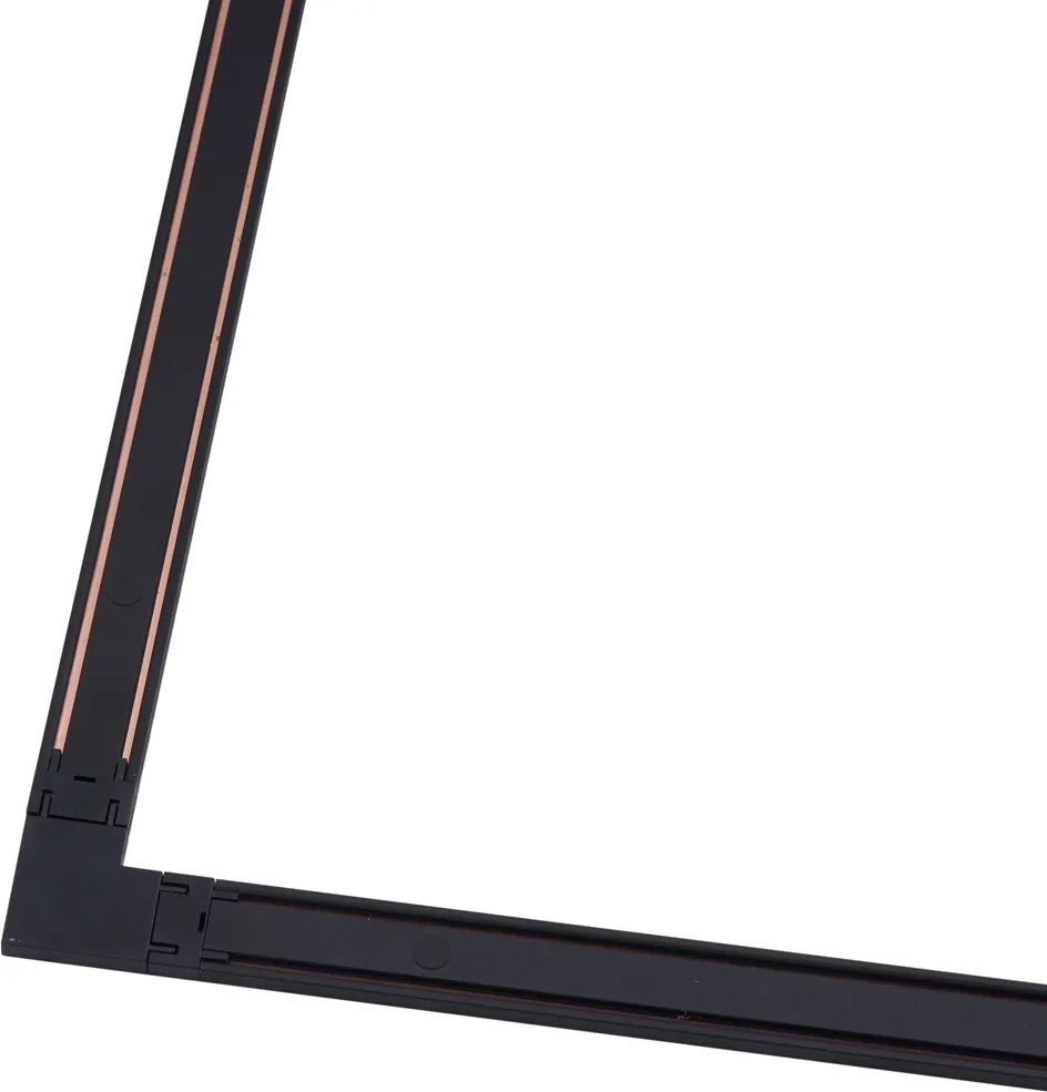 Moderný koľajnicový systém čierny 1-fázový 400 cm - Magnetic