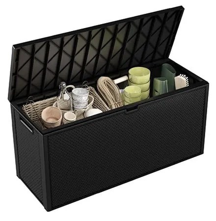 Tmavosivý záhradný úložný box Emily – Keter