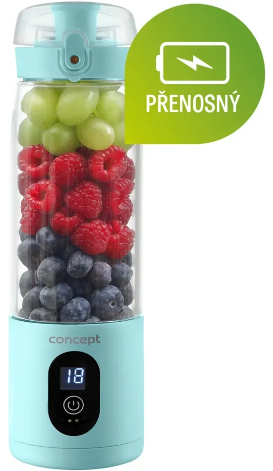 Concept SM4002 dobíjací smoothie FitMaker, modrá