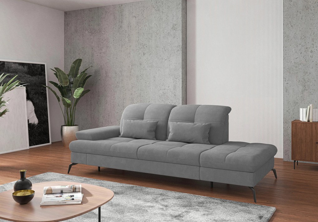 XXXLutz LEŇOŠKA, textil, sivá Sit & More - Online Only obývacie izby - 000144009085