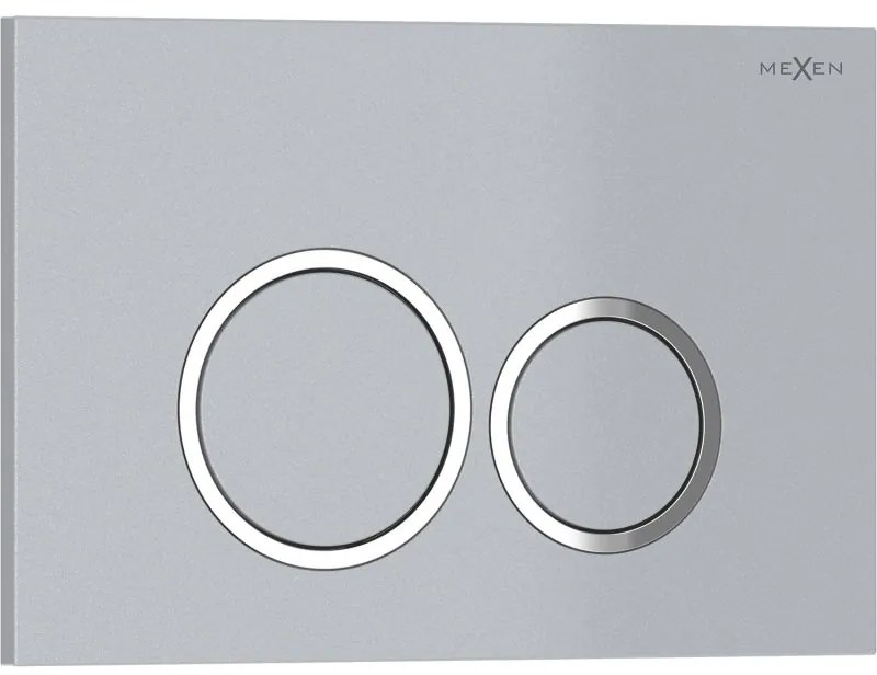 Mexen Tex 01, splachovacie tlačidlo, matný chróm, 6101-04