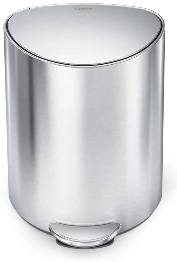 Simplehuman Pedálový odpadkový kôš 6 l, polokrúhly, matná nehrdz. oceľ, plast