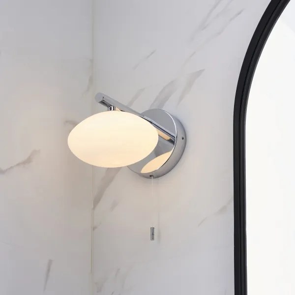 Endon 97181 - Kúpeľňové nástenné svietidlo MOBIAS 1xG9/3W/230V IP44 lesklý chróm