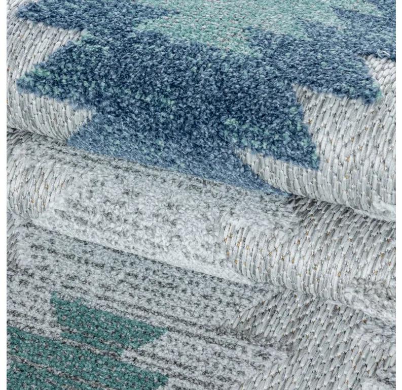 Ayyildiz Kusový koberec BAHAMA 5153, Modrá Rozmer koberca: 200 x 290 cm
