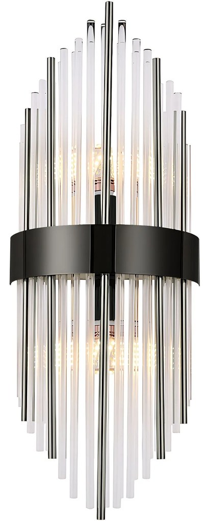 Toolight Toolight, nástenné svietidlo 2xE14, APP1760-1W, čierna-šedá, OSW-04052