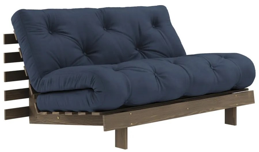 Tmavomodrá rozkladacia pohovka 140 cm Roots – Karup Design