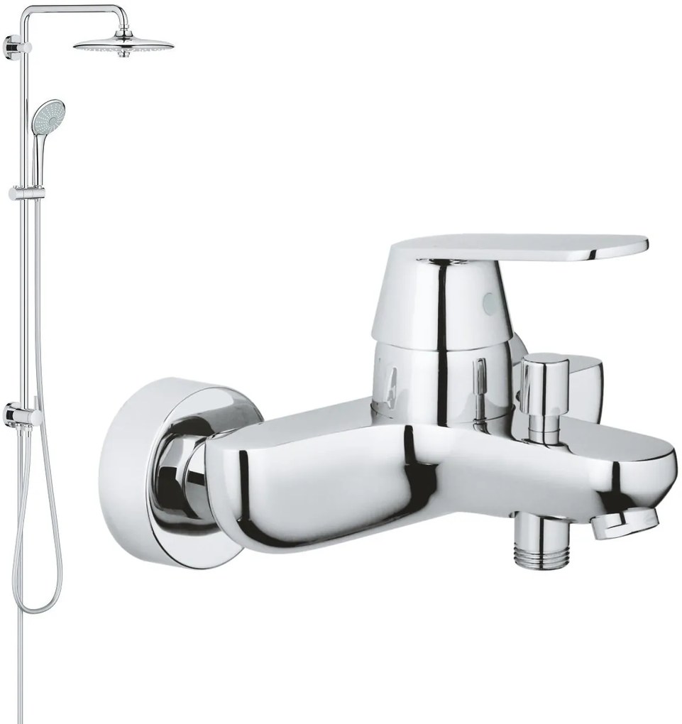 Set sprchová súprava Grohe Euphoria 27421002, vaňová/sprchová batéria Grohe Eurosmart Cosmopolitan 32831000