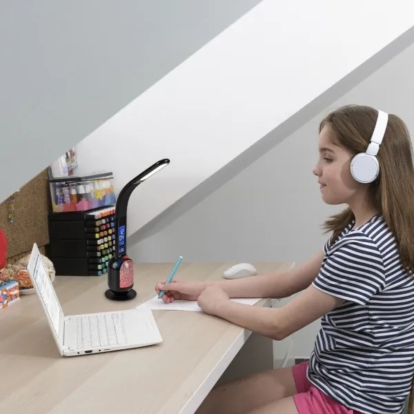 Rabalux 74230 - LED RGB Stmievateľná stolná lampa FIGEN LED/5W/230V čierna