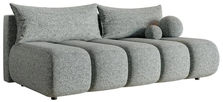 Pohovka trojsedačka Didier mini (sivá + čierna). Akcia -18%. Vlastná spoľahlivá doprava až k Vám domov. 1100566