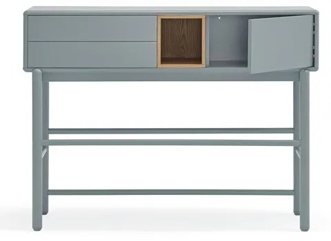 Modrý/sivý konzolový stolík 35x120 cm Corvo – Teulat