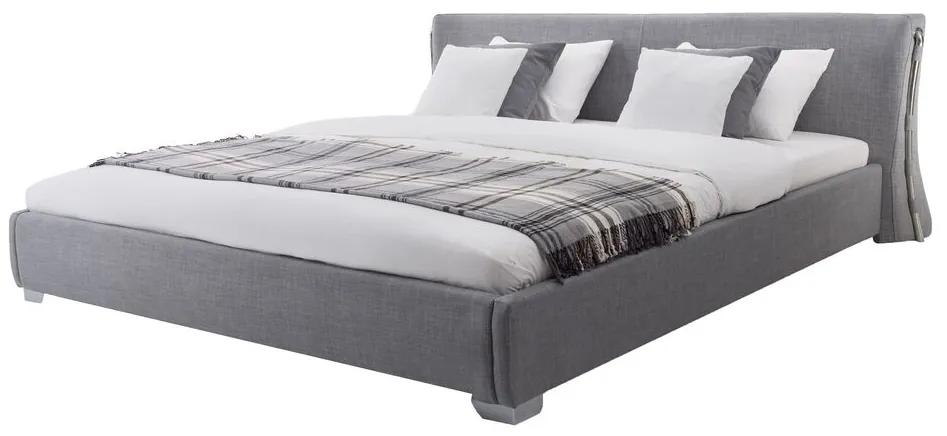Manželská posteľ 140 cm PARNAS (s roštom) (sivá). Vlastná spoľahlivá doprava až k Vám domov. 1007416
