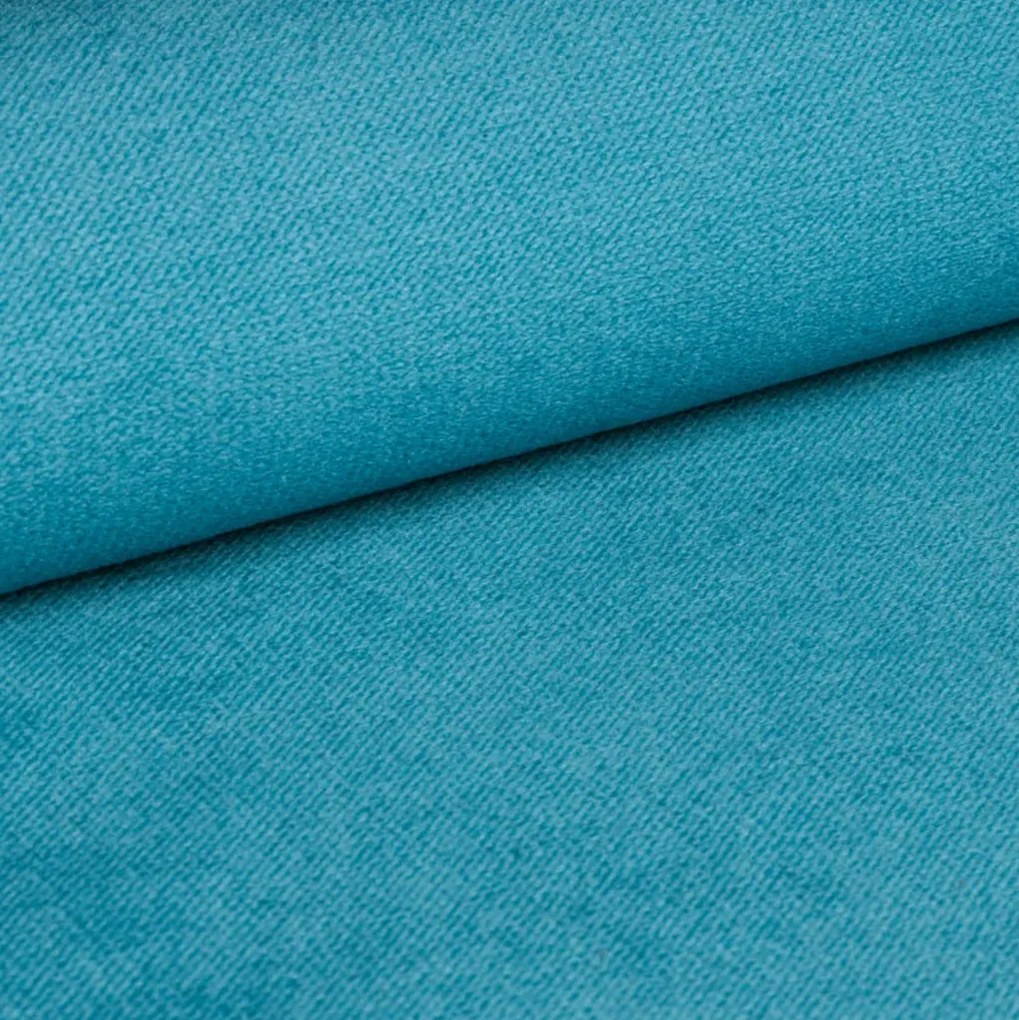 Čalúnená posteľ boxspring GLORIEN VELVET 140x200 cm tyrkysová Matrac: Bonell pružinová matrac