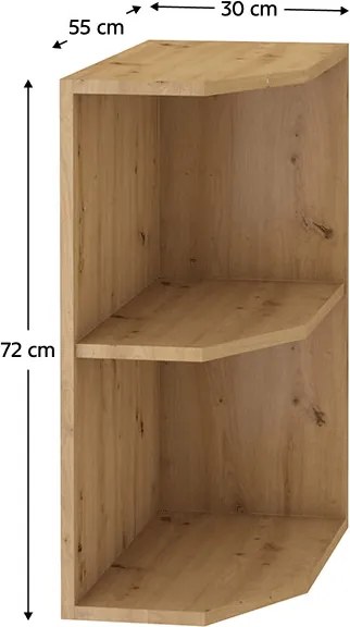 Dolný kuchynský regál Meriel 30 D ZAK BB (dub artisan). Vlastná spoľahlivá doprava až k Vám domov. 1034002