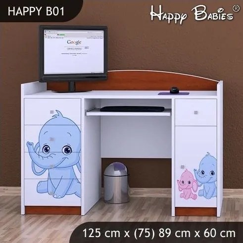 Detský písací stôl slonica - TYP 1