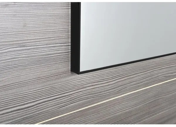 Sapho - Zrkadlo v ráme AROWANA 50x80 matná čierna