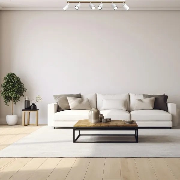 Bodové svietidlo TERRA 6xGU10/8W/230V biela/dub