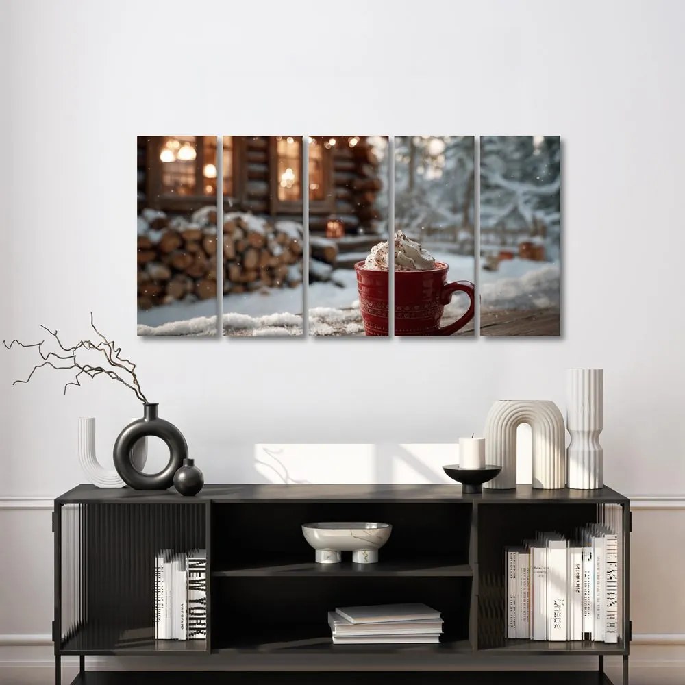 5-dielny obraz sladká odmena pri chate