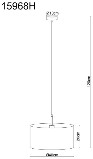 Globo 15968H - Závesné svietidlo na lankách DELEON 1xE27/60W/230V