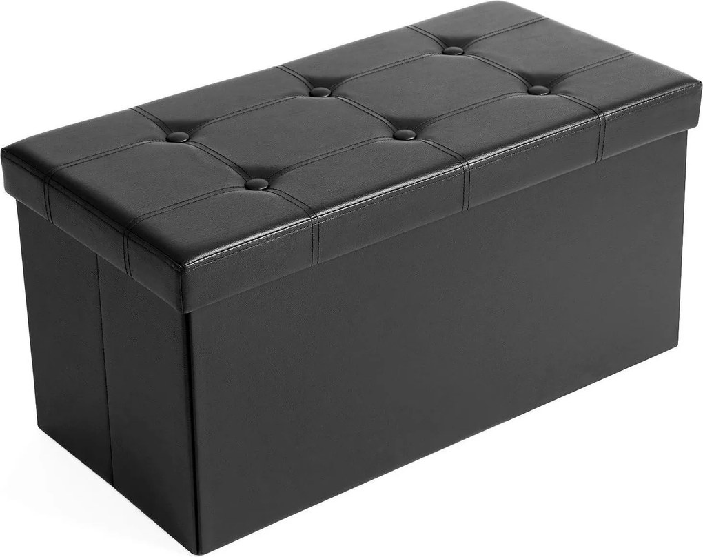 XXXLutz ÚLOŽNÝ BOX NA SEDENIE, koža, kompozitné drevo, 76/38/38 cm - Kreslá - 002543037503