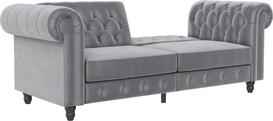 Svetlosivá zamatová pohovka 236 cm Felix – Støraa