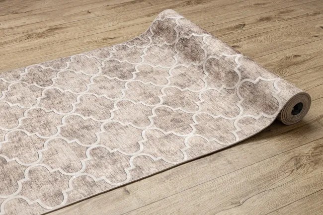 Protišmykový behúň LOTUS CLOVER 60920 melánž béžový