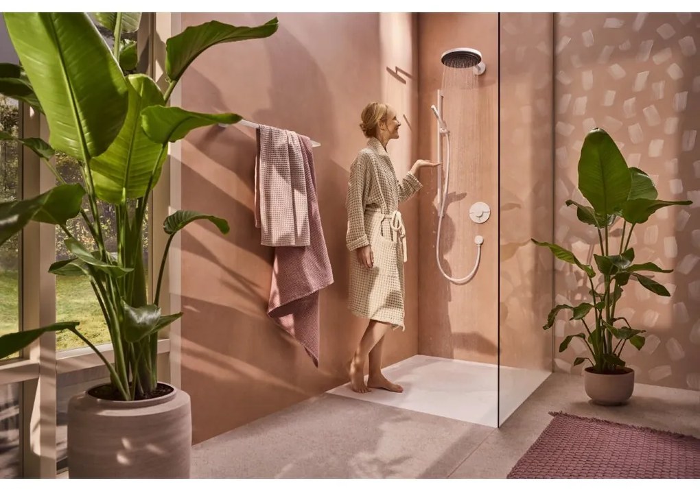 Hansgrohe ShowerSelect Comfort S, termostat pod omietku pre 2 spotrebiče, biela matná, HAN-15554700
