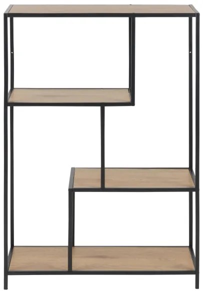 Knižnica SARON dub/čierna