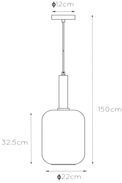 Lucide 45494/01/65 - Luster na lanku JOANET 1xE27/40W/230V