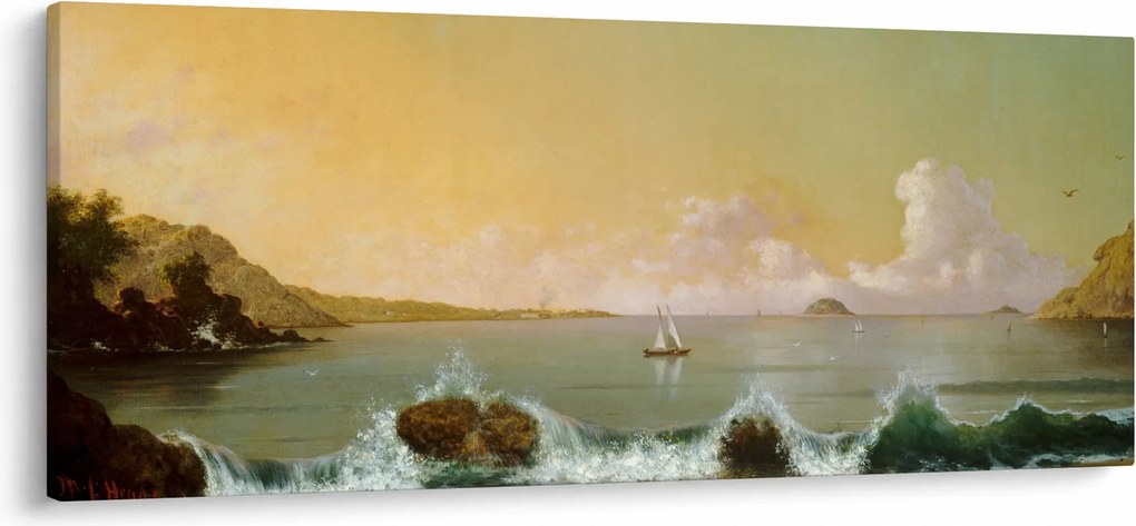 Obraz - Martin Johnson Heade, Rio de Janeiro Bay, reprodukcia (120x50 cm)