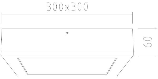 APLED - LED Stropné svietidlo QUADRA LED/24W/230V dub